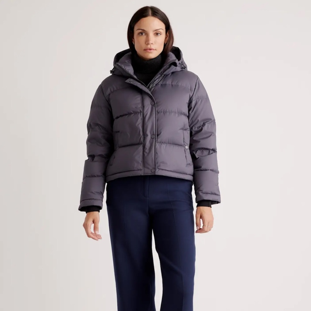 Responsible down cropped puffer jacket - image 1